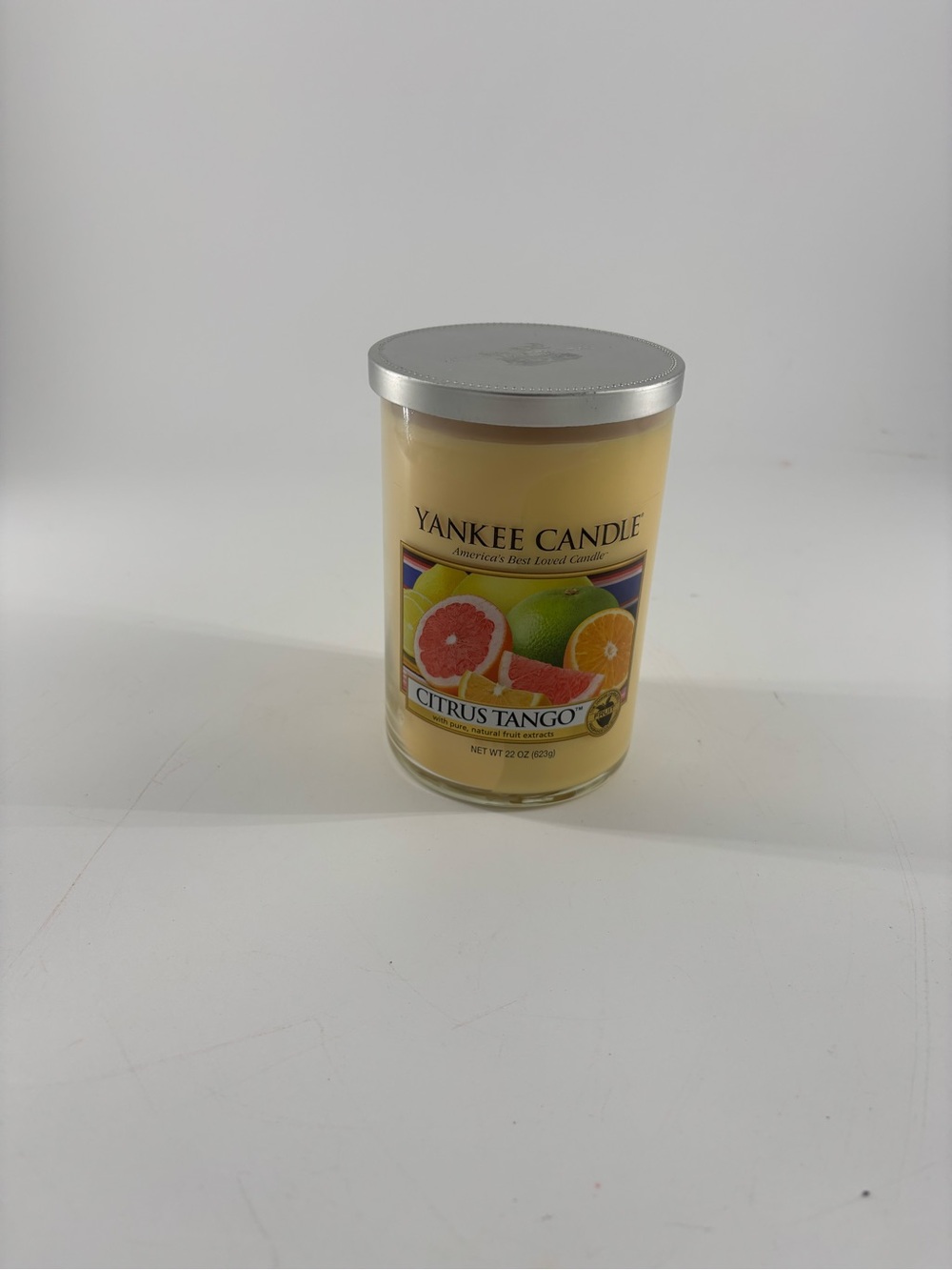 Yankee Candle Citrus Tango Scent Double Wick 22oz Glass Jar Unused